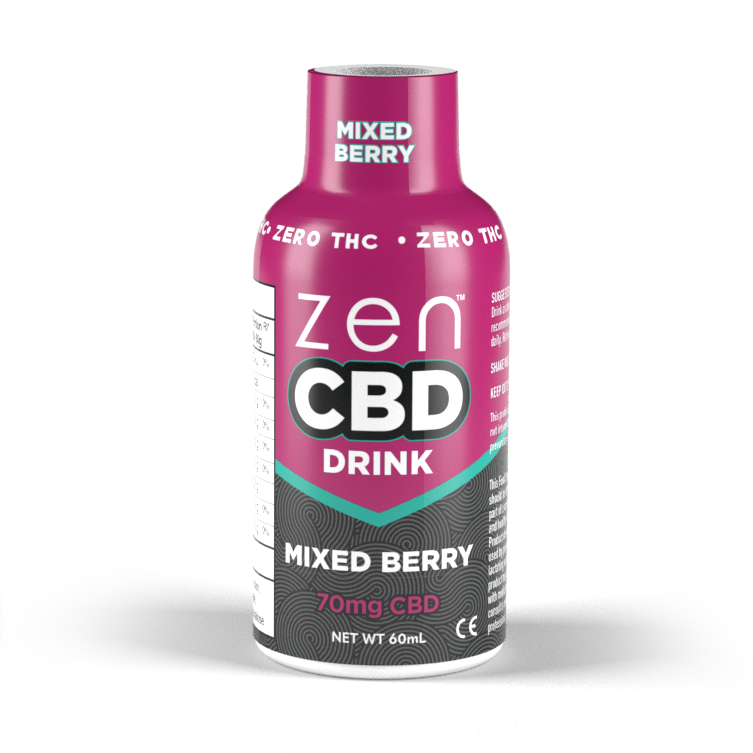 ZEN CBD Getränk - Gemischte Beeren, 70 mg, 60 ml