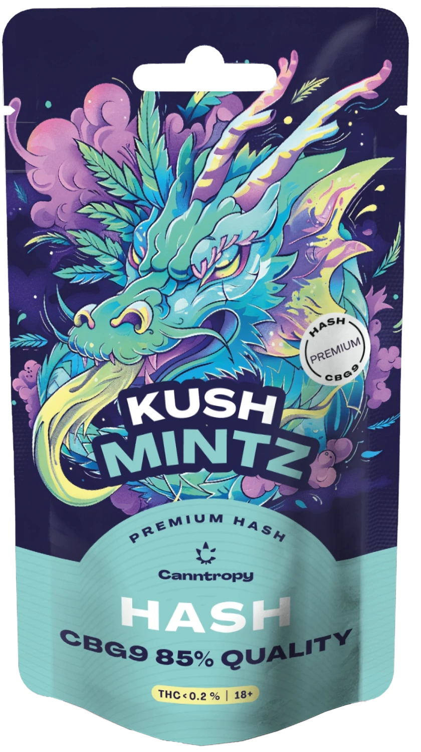 Canntropy CBG9 Hash Kush Mintz, CBG9 85% kvalitete, 1 g - 100 g 5 grama