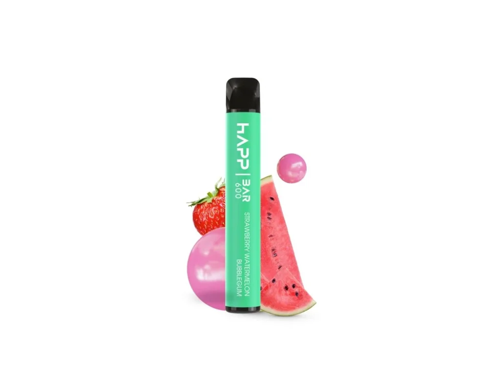 Happ Bar 600 Vape Pen Strawberry Watermelon Bubblegum, 2 ml
