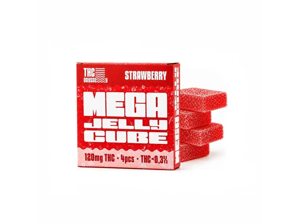 Czech CBD THC Odyssey Mega žele kockice od jagode