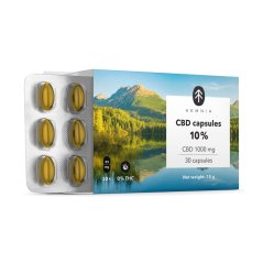 Hemnia CBD capsules 10%, 3000 mg, 90 pcs x 33.3 mg CBD, 45 g