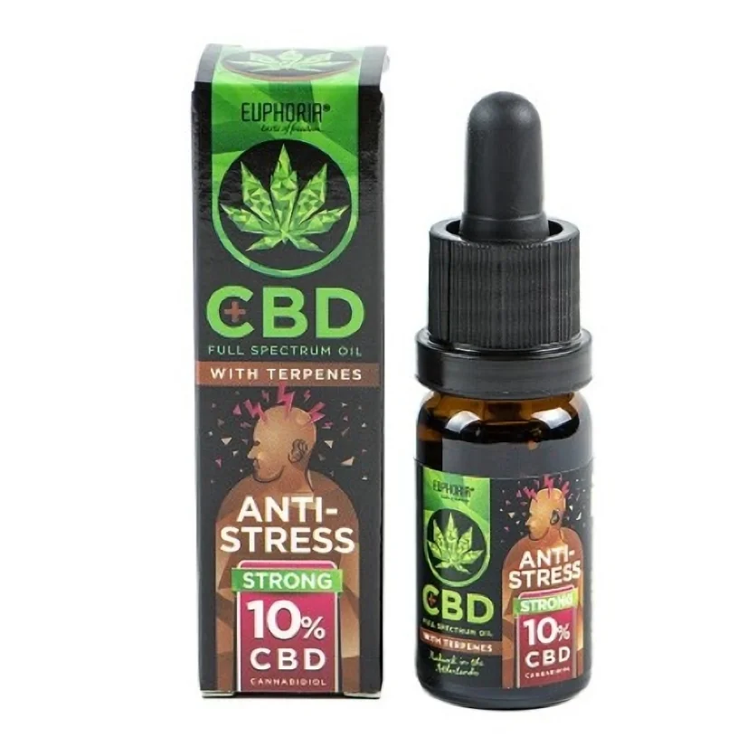 Euphoria CBD 10% олія з терпенами, 10 мл, 1000 мг - Антистрес
