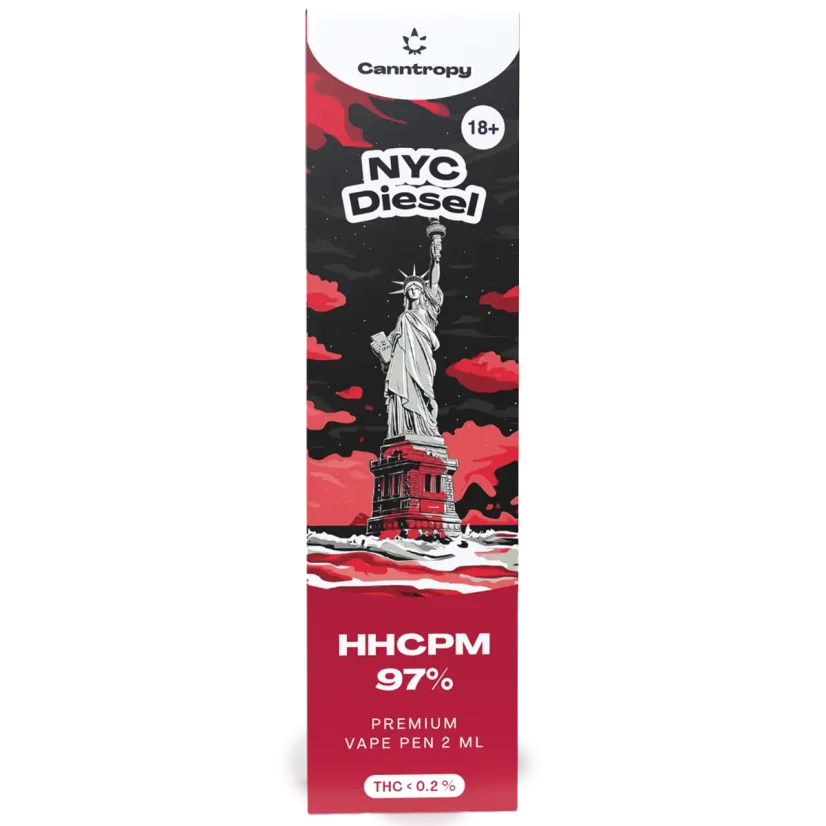 Canntropy HHCPM Vape Pen NYC Diesel, HHCPM 97% calitate, 2 ml