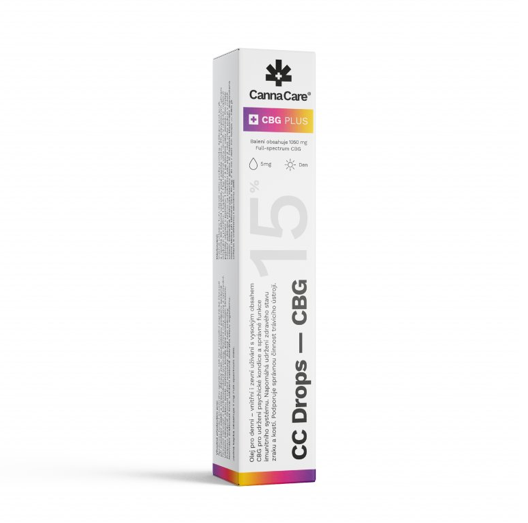 CannaCare CC Drops CBG:llä 15 %, 1050 mg, 7 ml