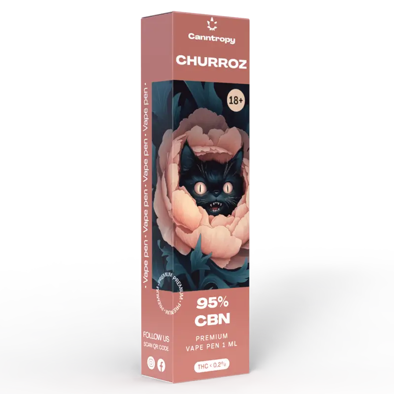Canntropy CBN Vape Pen Churroz, 95 % CBN, 1 ml