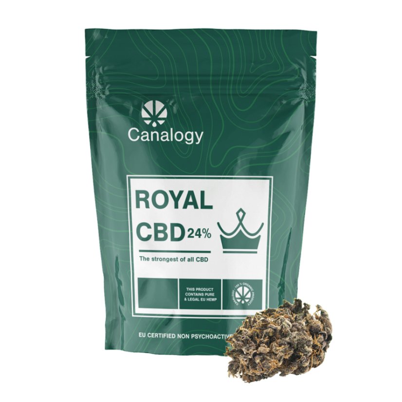 Canalogy CBD Konopný kvet Royal 24%, 1g - 1000g