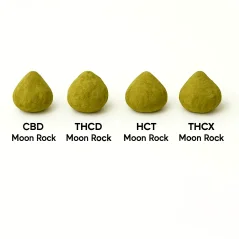 Moon Rock Flowers zestaw próbek - CBD Moon Rock, HCT Moon Rock, THCD Moon Rock, THCX Moon Rock, 4 x 1 g