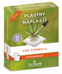 PuroCuro 25mg Hampun CBD Formula Patches, 30 kpl, 750mg