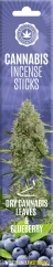Kannabiksen suitsuketikut Kuiva kannabis ja mustikka