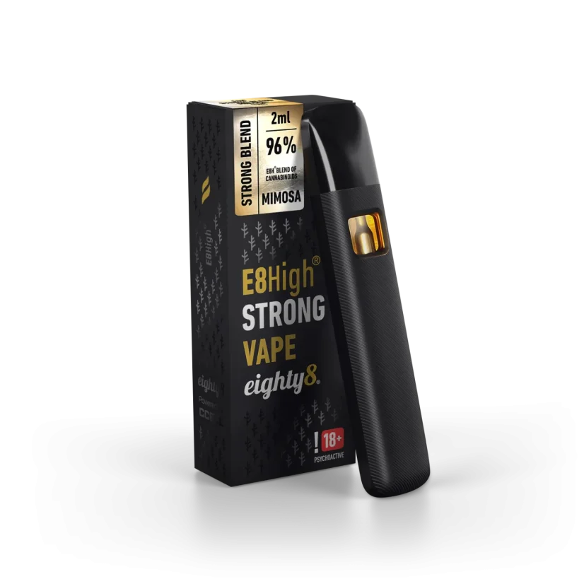 Eighty8 E8High Kertakäyttöinen Vape Mimosa, 96 % E8High, 2 ml