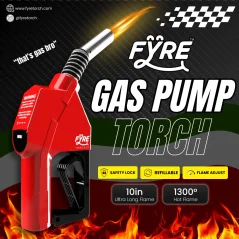 Smyle Labs "Gas Pump" Shaped Torch Refillable and Adjustable Flame