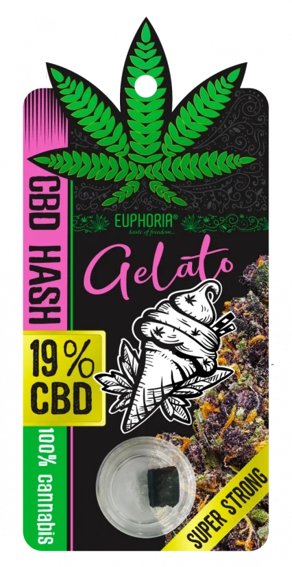 Euphoria CBD Hash 19% GELATO 1 g
