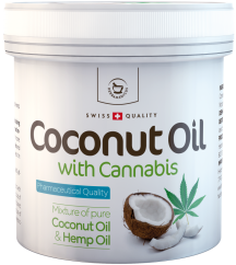 Aceite de coco con cáñamo para la piel Herbamedicus, 250 ml