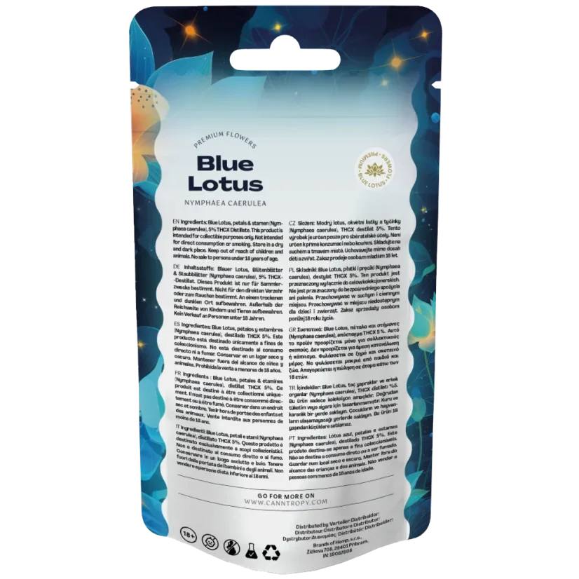 Canntropy THCX Blue Lotus -kukka, 5 % THCX, 3 g - 100 g