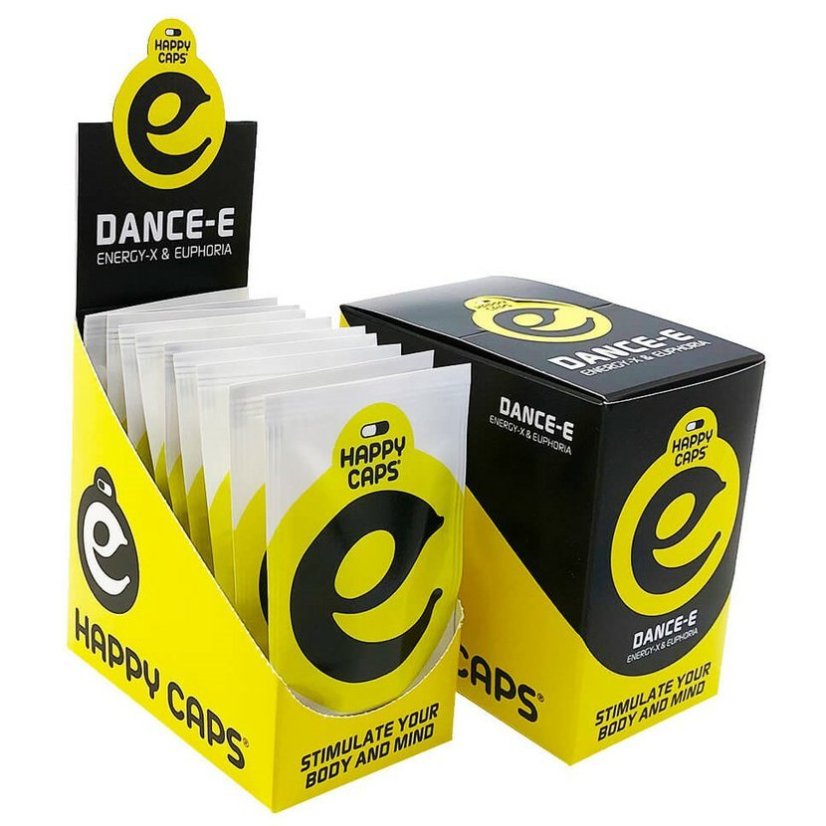 Happy Caps Dance E - Energia- ja euforiakapselit (ravintolisä), 10 kpl:n pakkaus, 40 g