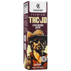 CanaPuff Jack Vape Pen de unică folosință, 79 % THCJD, 1 ml