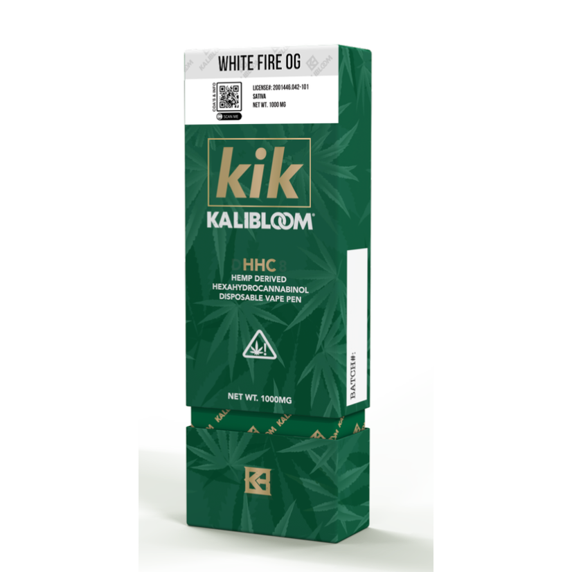 Kalibloom HHC Vape Pen White Fire OG 90 %, 1000 mg HHC, 1 ml