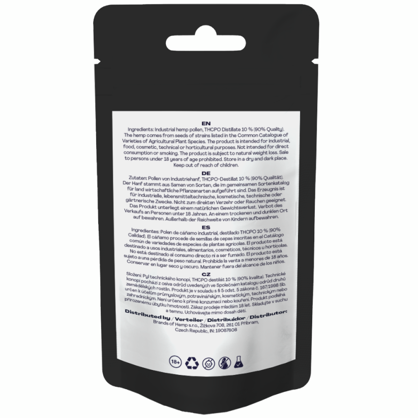 Canntropy THCPO Hash Hawaiian Haze, THCPO 90 % laatua, 1g - 100g