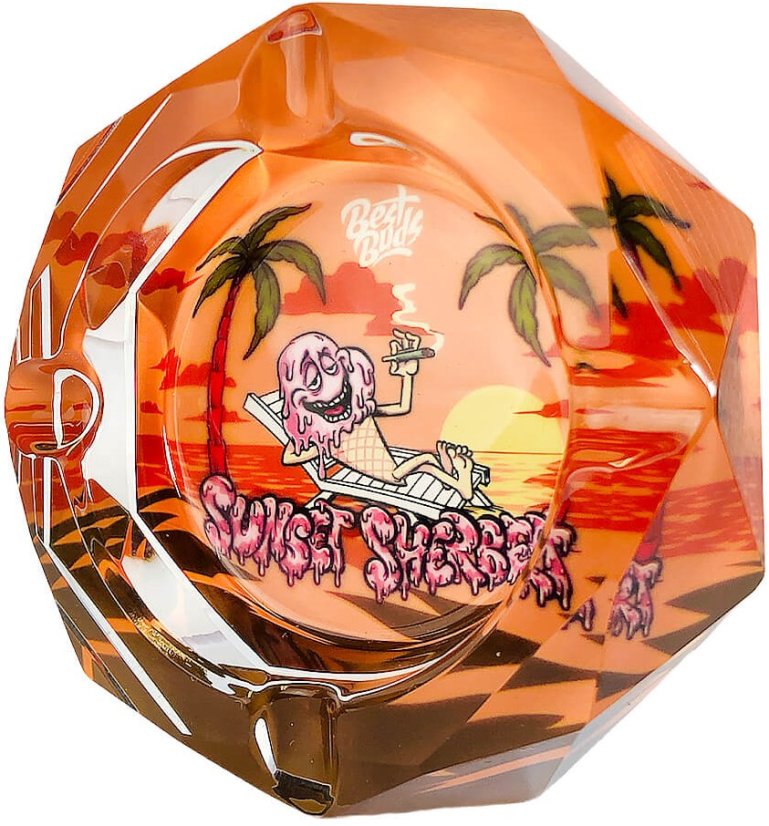 Best Buds Crystal Tuhkakuppi lahjarasialla, Sunset Sherbet