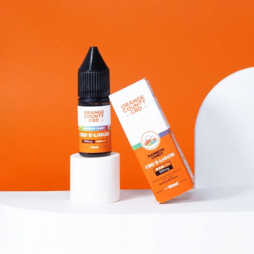 Orange County CBD E-Liquid Rainbow Candy, CBD 300 mg, 10 ml