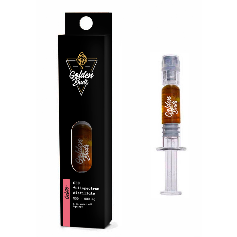 Golden Buds CBD 濃縮ジェラート シリンジ入り、60%、1 ml、600 mg