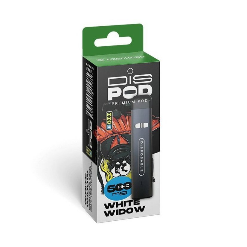 Czech CBD HHC Vape Pen disPOD White Widow 500 mg, 0,5 ml