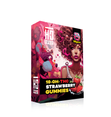Heavens Haze Gomas de 10-OH-THC Morango, 10 unidades x 40 mg, 400 mg 10-OH-THC