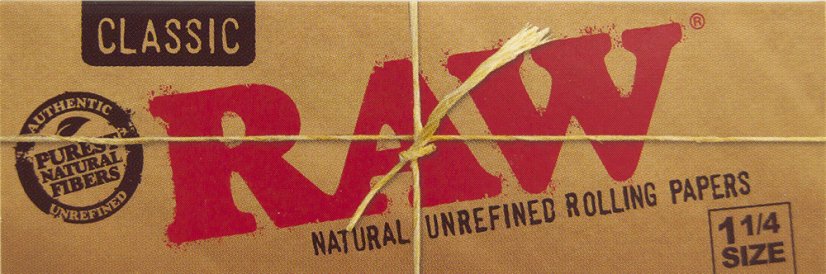 RAW nebielené krátke papieriky veľkosti 1¼ - 24 ks v box
