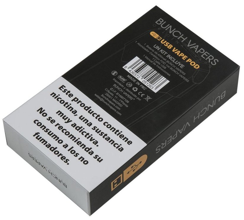 Bunch Vapers Musta Höyrystin Pakki POD