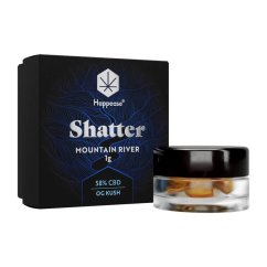 Happease - Ottaa talteen Mountain River Shatter 58% CBD, 1 g