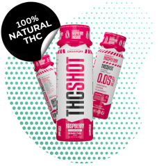 CanaPuff THC SHOT - Malina 60 ml (THC 30 mg)