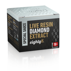 Eighty8 CBD Rășină Vii Diamond Extract, 92 % CBD, 1 g