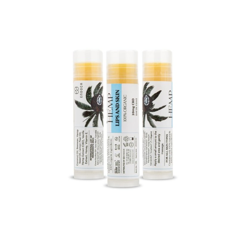 Endoca Huuli- ja ihobalsami 20 mg CBD, 5 ml