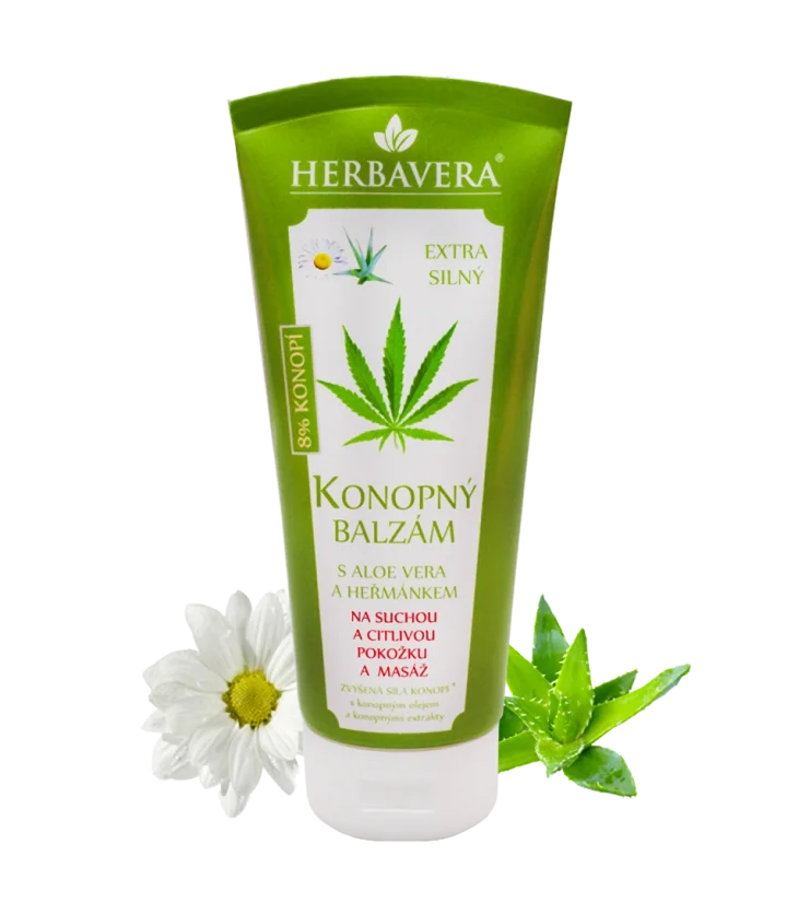 Herbavera Hamppubalsami aloe veralla, glyseriinillä ja kamomillalla, 200 ml