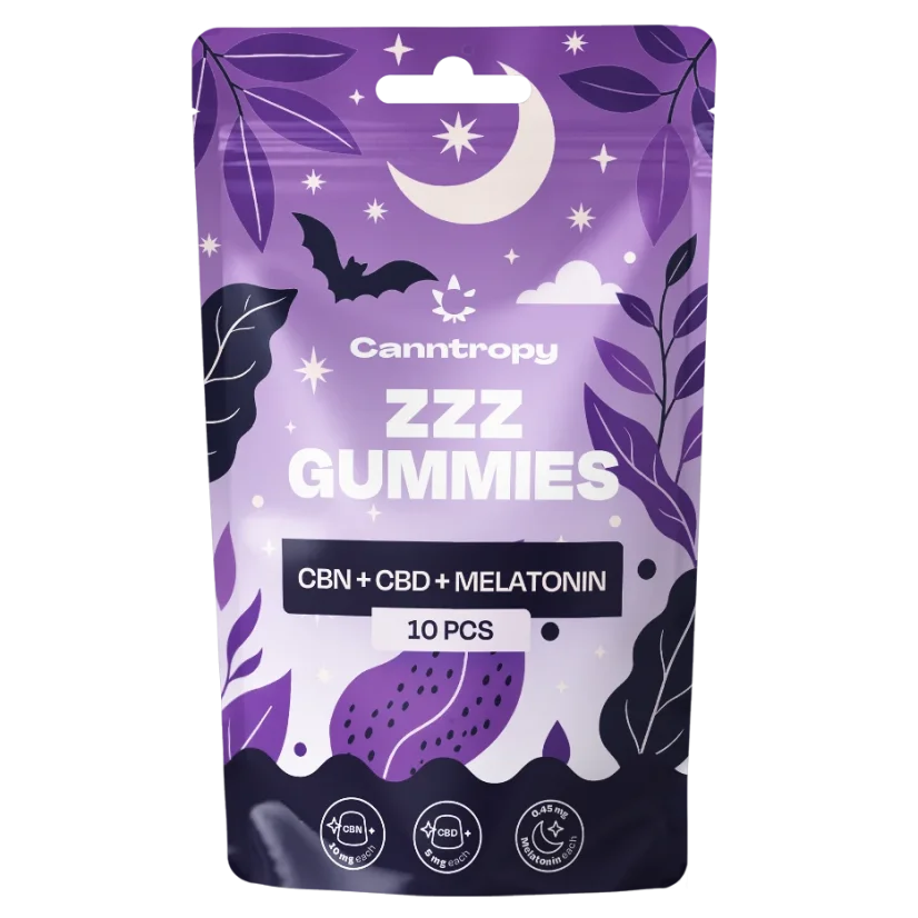 Canntropy CBN + CBD + Melatonin Sleep Gummies 10 pcs x 5mg, 20g