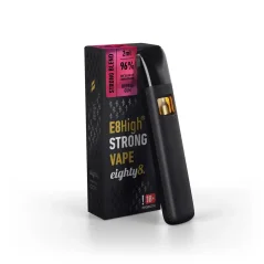 Eighty8 E8High Vape de unică folosință Bubblegum, 96% E8High, 2 ml