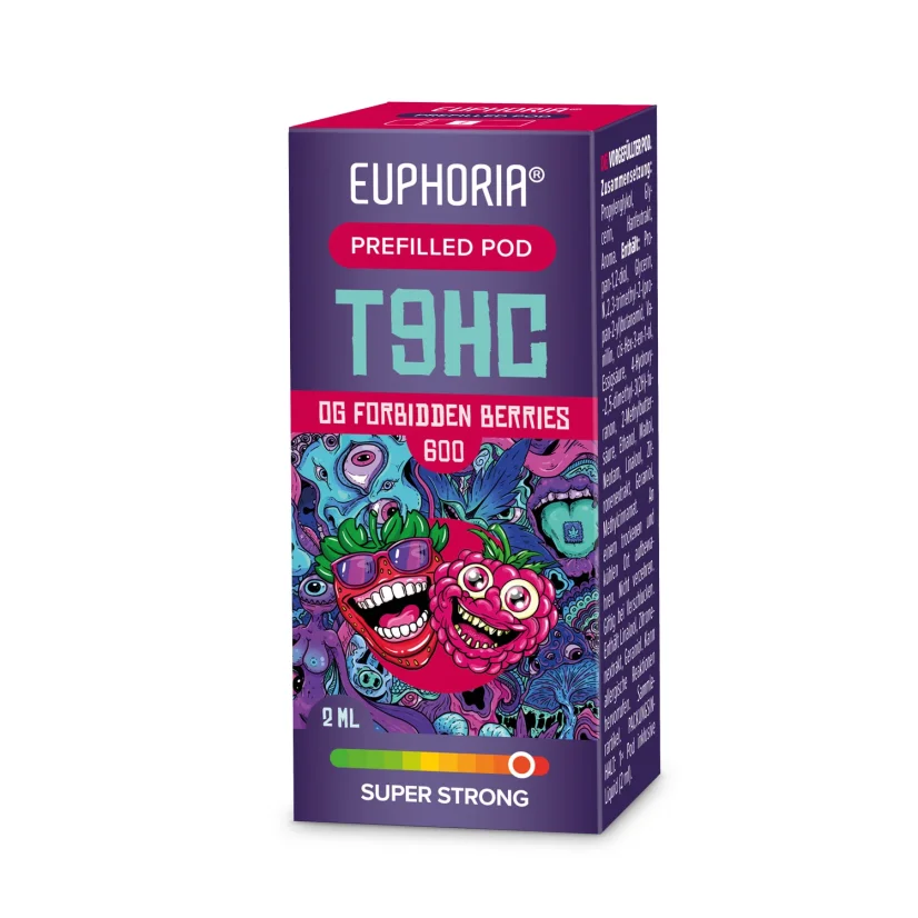 euphoria t9hc vape Euphoria T9HC POD x 1 OG Forbidden Berries, 2 ml