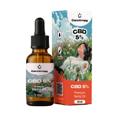 Canntropy CBD Hemp Oil, 5%, 500mg, 10ml