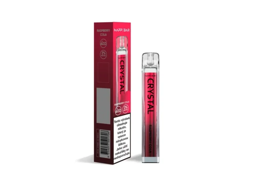 Happ Bar Crystal Vape Pen Raspberry Cola, 2 ml