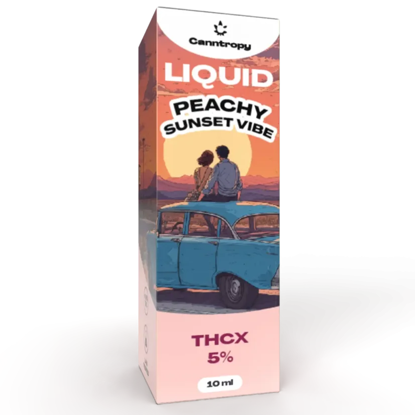 Canntropy THCX Liquid Peachy Sunset Vibe, THCX 5 %, 10 ml