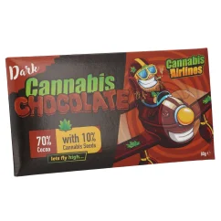 Cannaline Cannabis Airlinesi tume šokolaad, 80 g