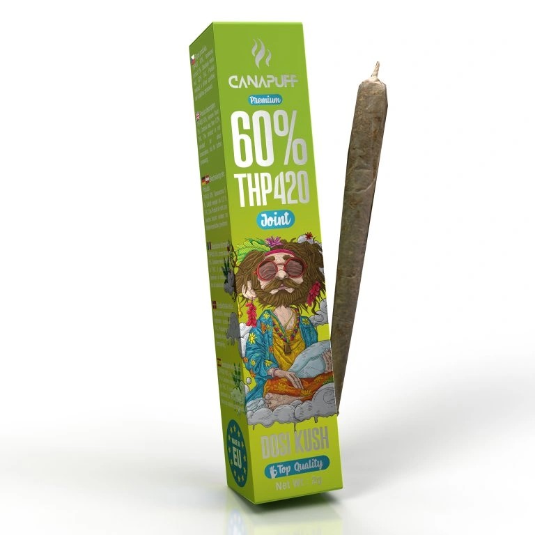 CanaPuff THP420 Preroll Dosi Kush, THP420 60 %, 2 g CanaPuff THP420 Preroll Dosi Kush, THP420 60 %, 2 g