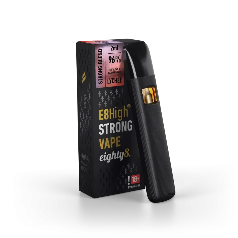 Eighty8 E8High Disposable Vape Lychee, 96 % E8High, 2 ml