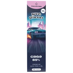 Canntropy CBG9 Kertakäyttöinen Vape Pen NYC Diesel, CBG9 85% laatu, 1 ml