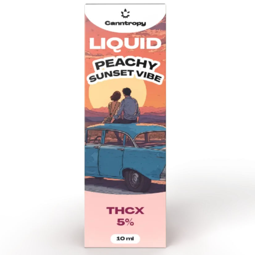 Canntropy THCX Liquid Peachy Sunset Vibe, THCX 5 %, 10 ml
