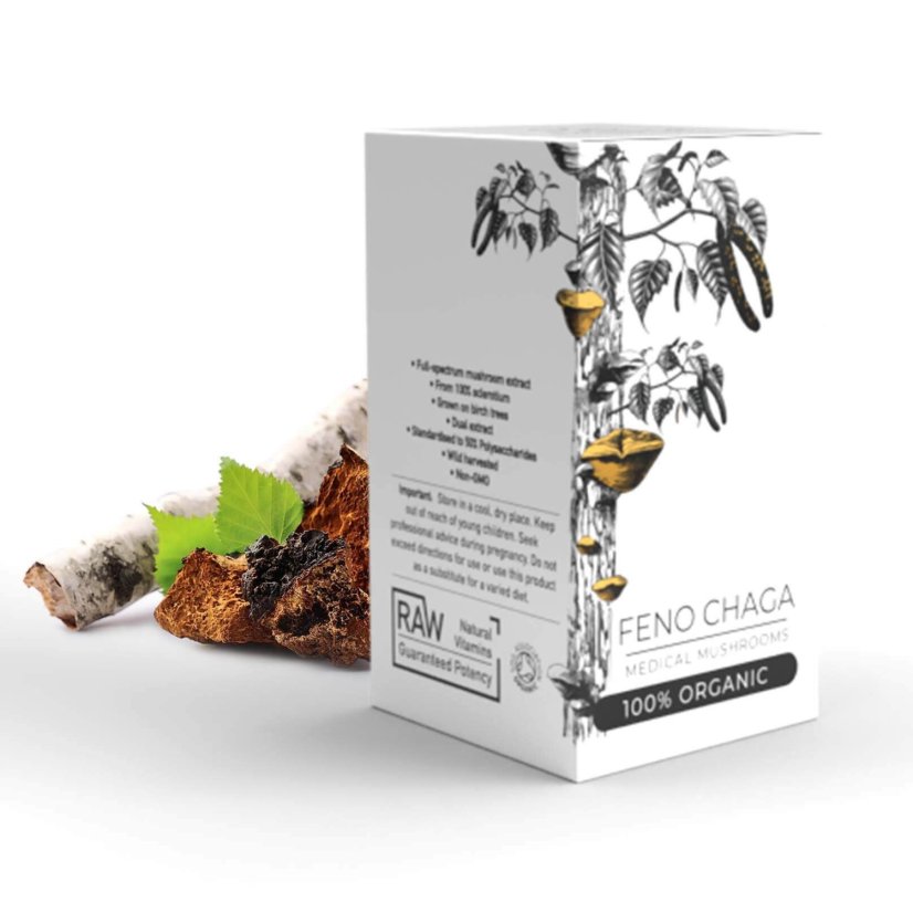 Endoca Luomu Feno Chaga, 30 kapselia