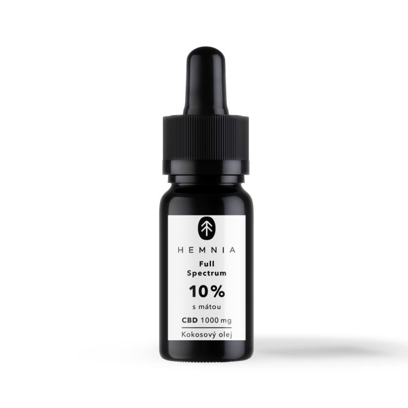 Hemnia Full-Spectrum CBD MCT Coconut Oil 10%, 1000mg, 10ml, mäta