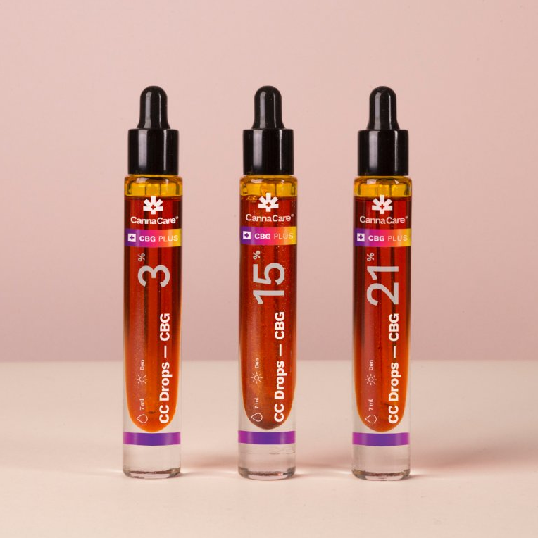 CannaCare CC Drops CBG:llä 15 %, 1050 mg, 7 ml
