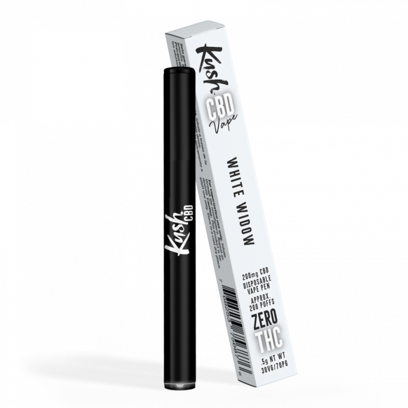 Kush CBD Vape Pen - WHITE WIDOW, 200 mg CBD, 0,5 g