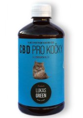 Lukas Green CBD pour les chats dans huile de saumon 500 ml, 500 mg
